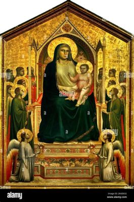  Virgin and Child Enthroned with Angels : A Symphony of Gold and Heavenly Grace